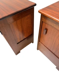 Art Deco Modernist Nightstands by J.A. Muntendam for L.O.V. Oosterbeek, 1920s